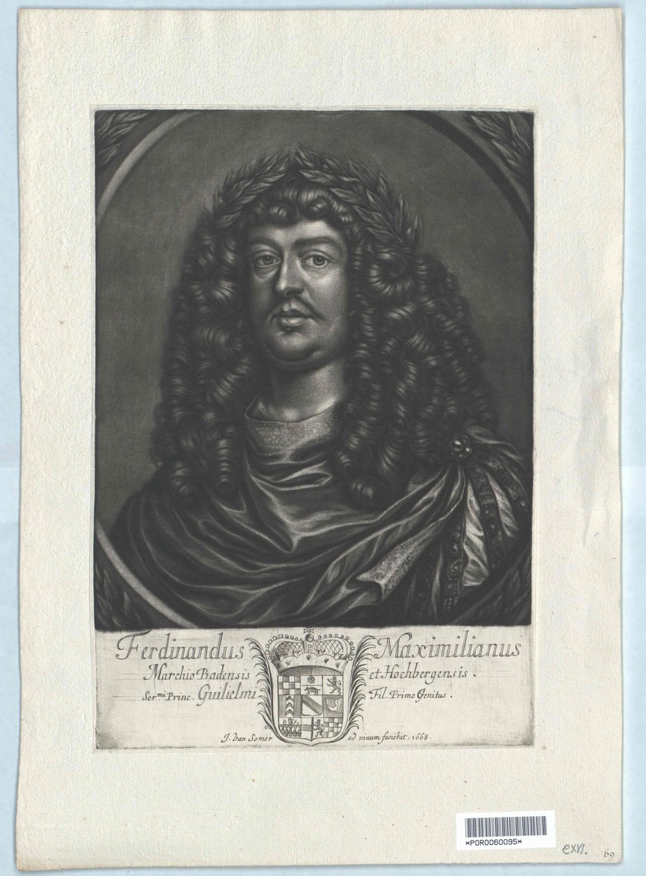 Margrabia Baden-Baden Ferdynand Maksymilian autorstwa Artist Unknown