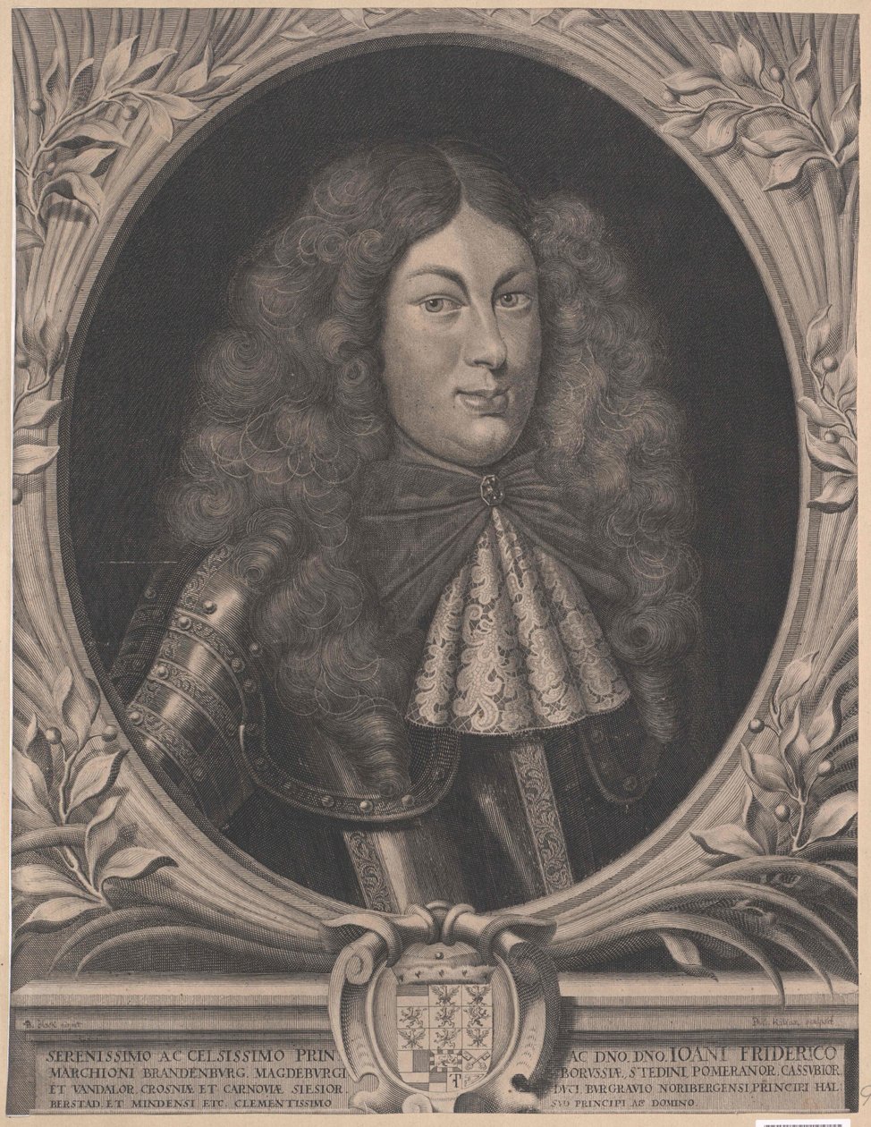 Margrabia Brandenburgii-Ansbach Johann Friedrich (druk) autorstwa Artist Unknown