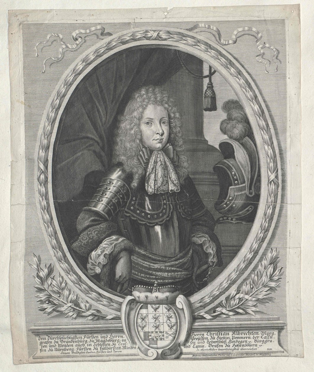 Margrabia Brandenburgii Christian Albrecht autorstwa Artist Unknown