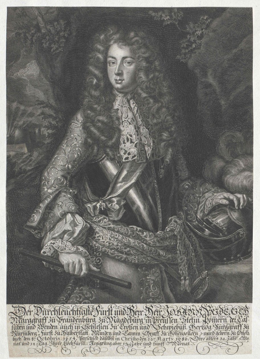 Margrabia Brandenburgii-Ansbach Johann Frederick autorstwa Artist Unknown