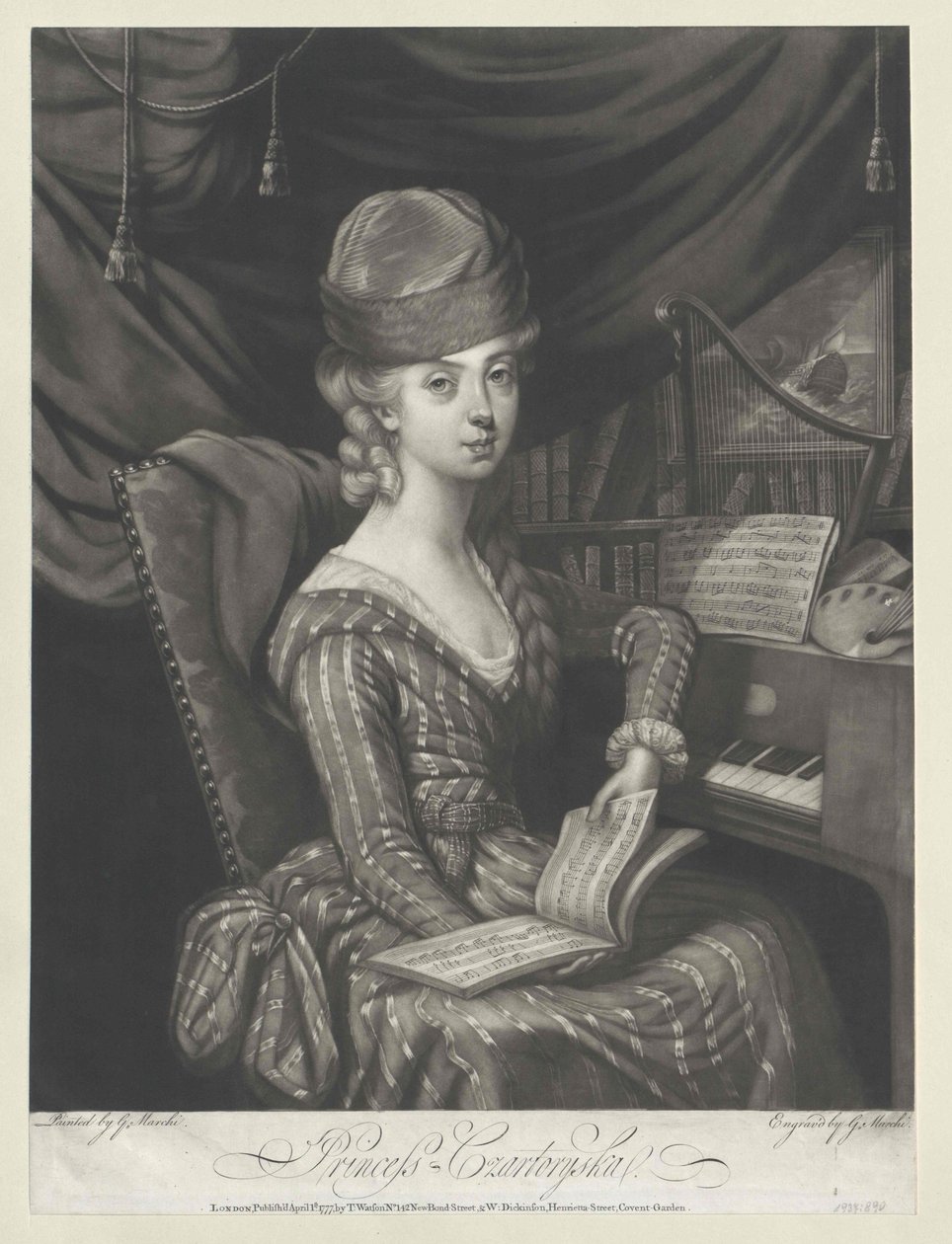 Maria Anna princess Czartoryska autorstwa Artist Unknown