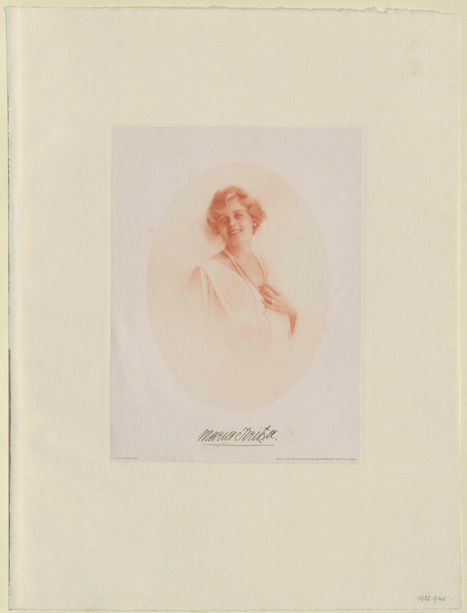 Maria Jeritza autorstwa Artist Unknown