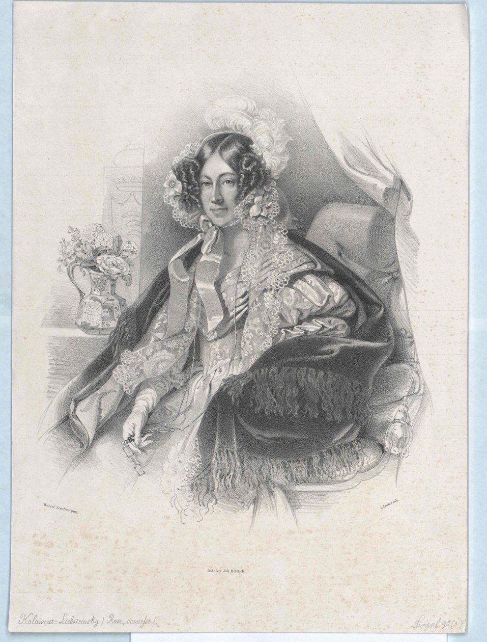 Maria Rosa hrabina Kinsky von Wchinitz i Tettau autorstwa Artist Unknown