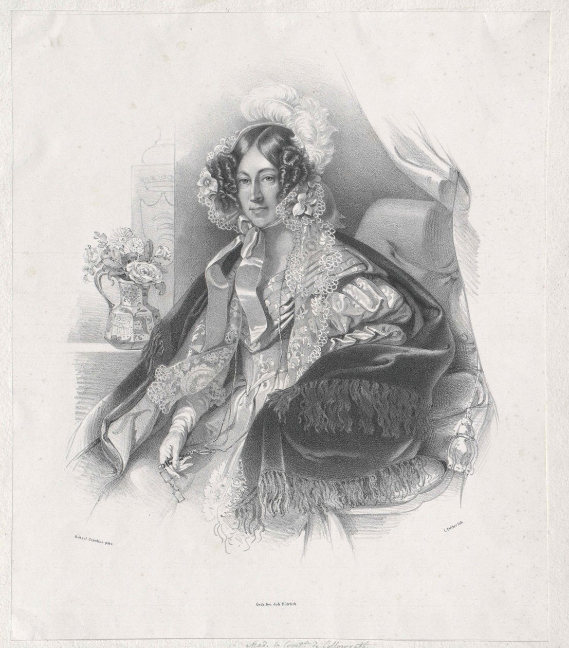 Maria Rosa hrabina Kinsky von Wchinitz i Tettau autorstwa Artist Unknown