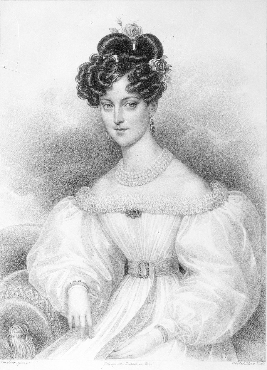 Marie Charlotte baronowa +1841 Kerpen autorstwa Artist Unknown
