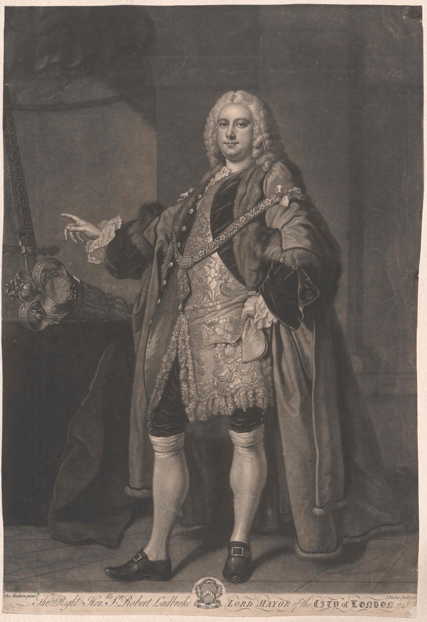 Burmistrz Londynu Robert Ladbroke autorstwa Artist Unknown