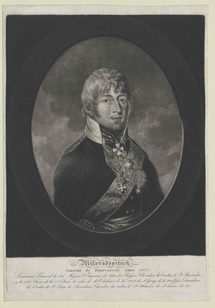 Michaił Andriejewicz hrabia Miłoradowicz autorstwa Artist Unknown