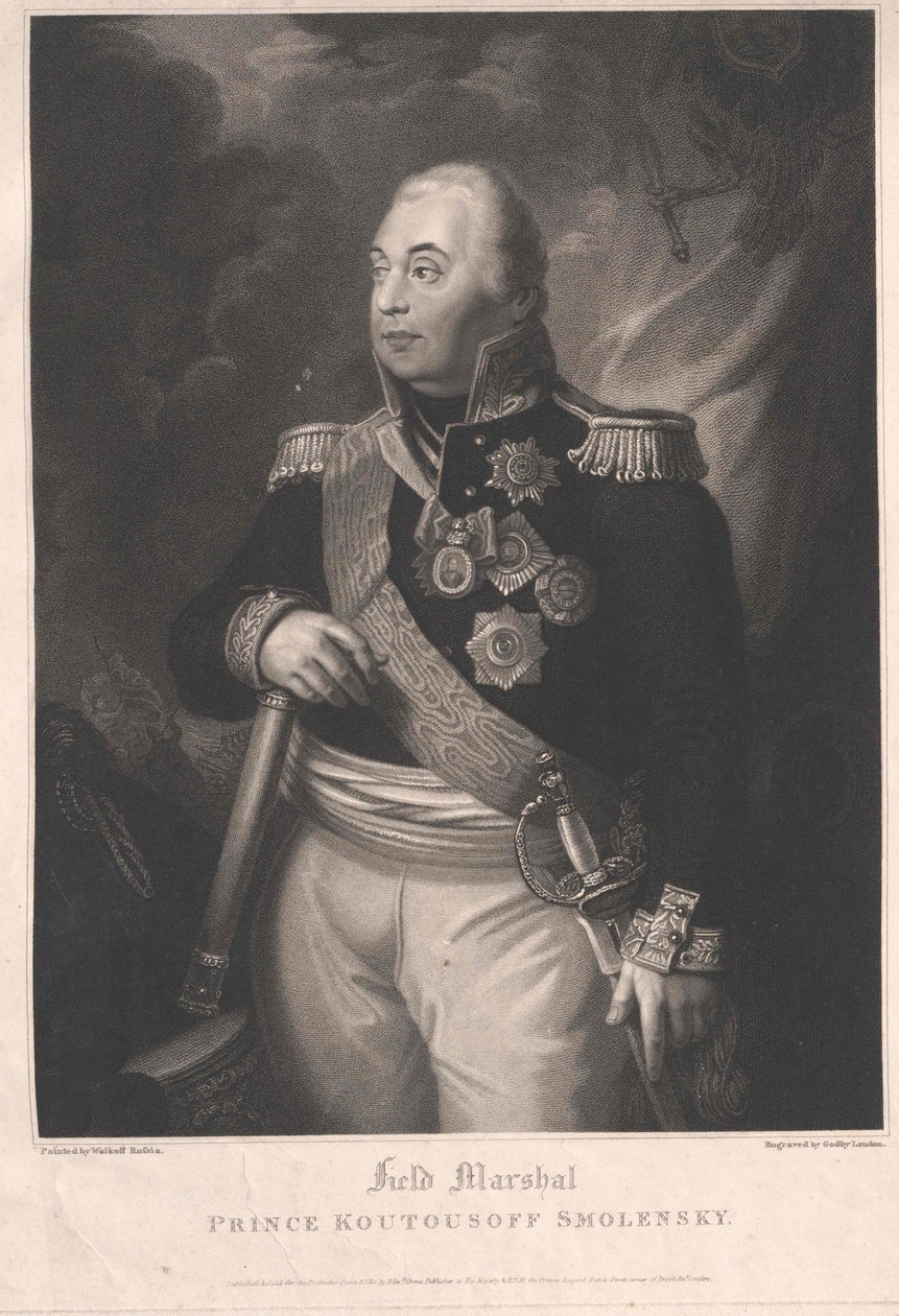 Michaił Ilarinowicz Goleniszczew, książę Kutuzow-Smoleński autorstwa Artist Unknown