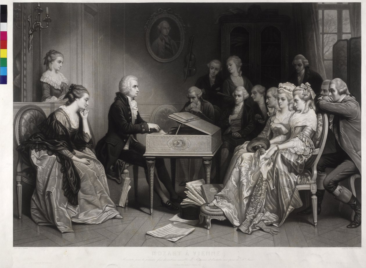 Mozart w Wiedniu autorstwa Artist Unknown