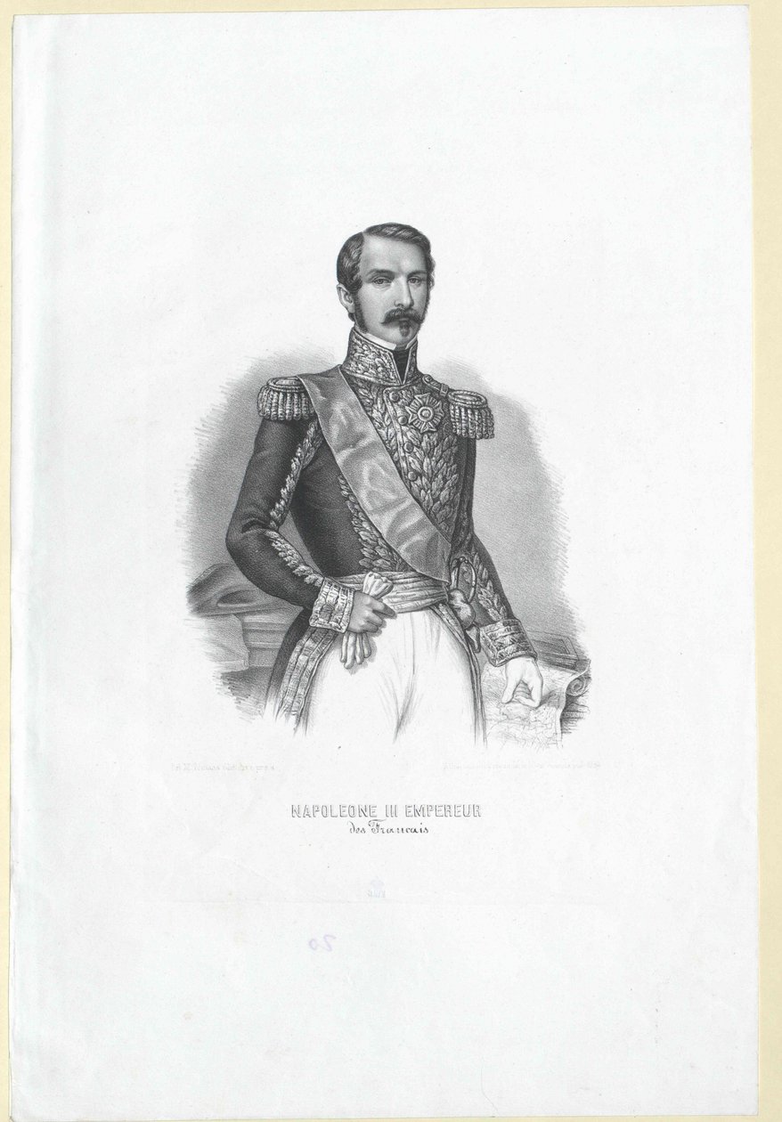 Napoleon III cesarz Francuzów, autorstwa Artist Unknown