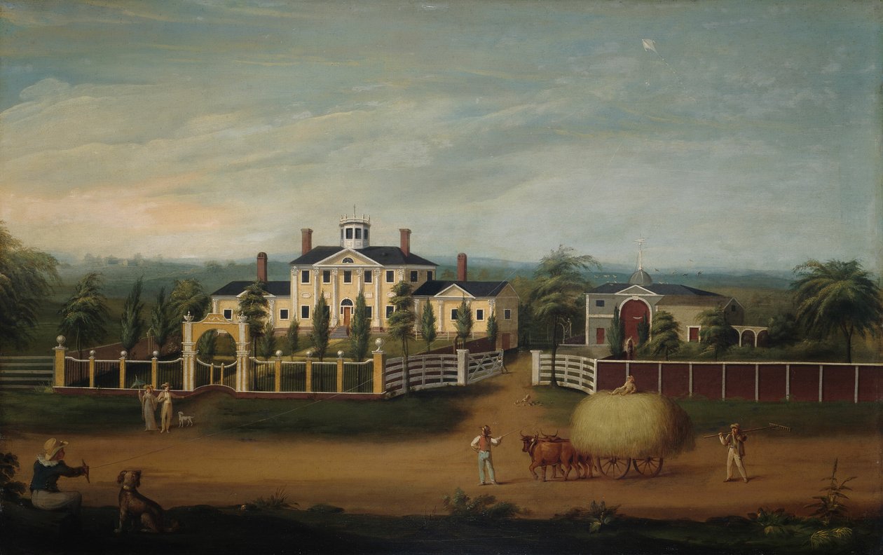 New England Country Seat autorstwa Artist Unknown