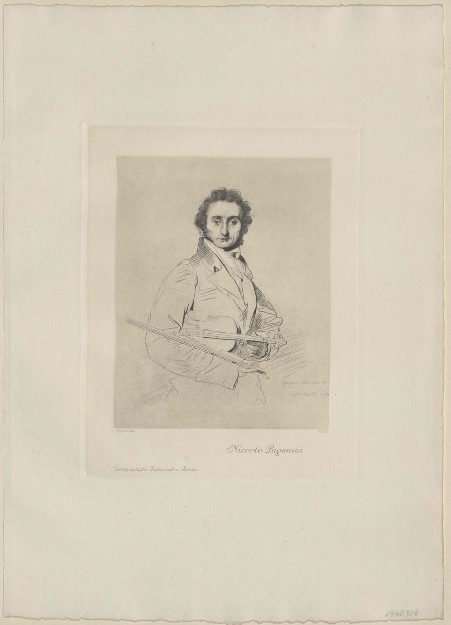 Niccolo Paganini autorstwa Artist Unknown