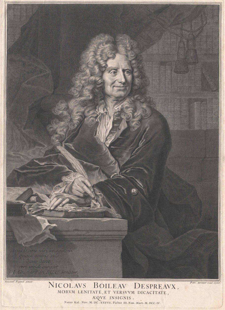 Nicolas Boileau-Despreaux autorstwa Artist Unknown
