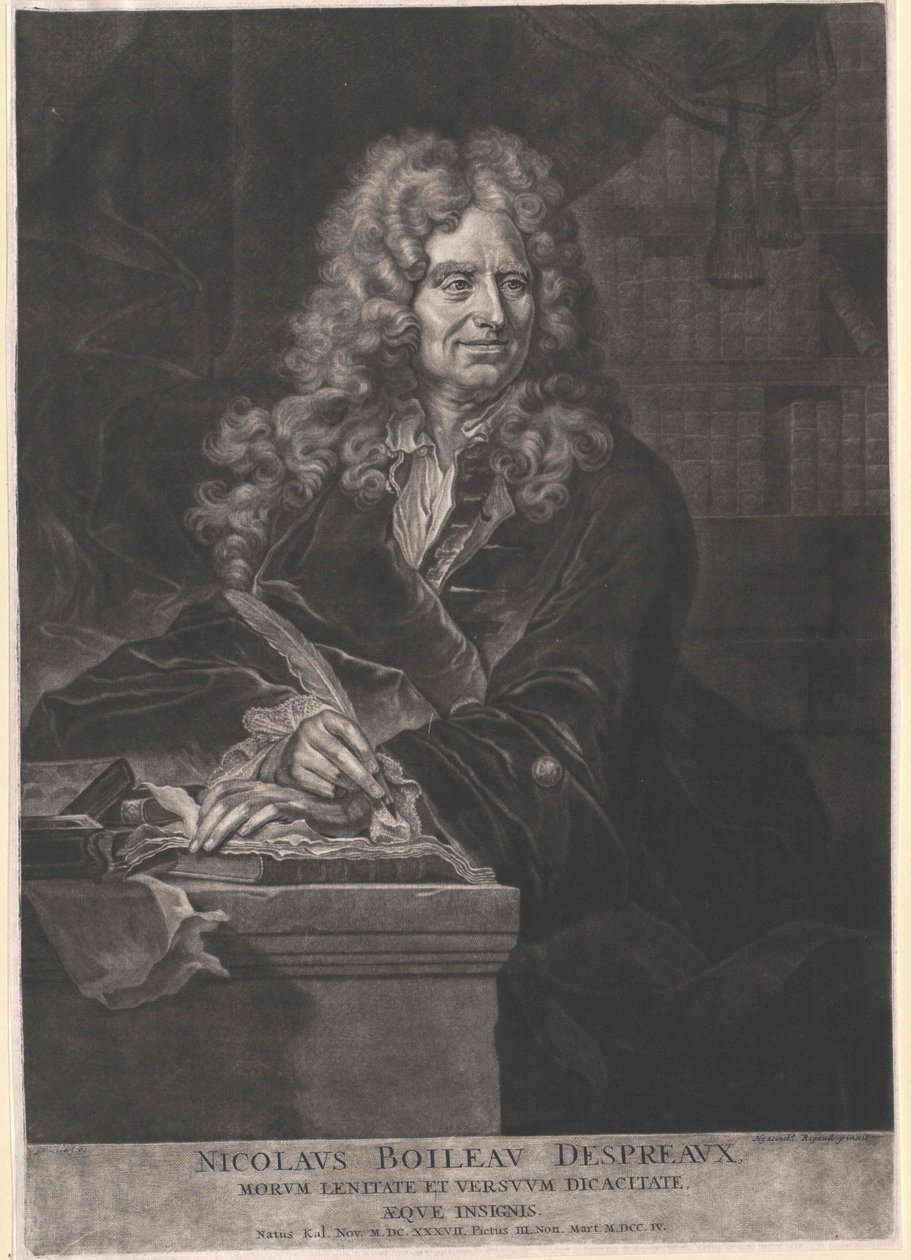 Nicolas Boileau-Despreaux autorstwa Artist Unknown