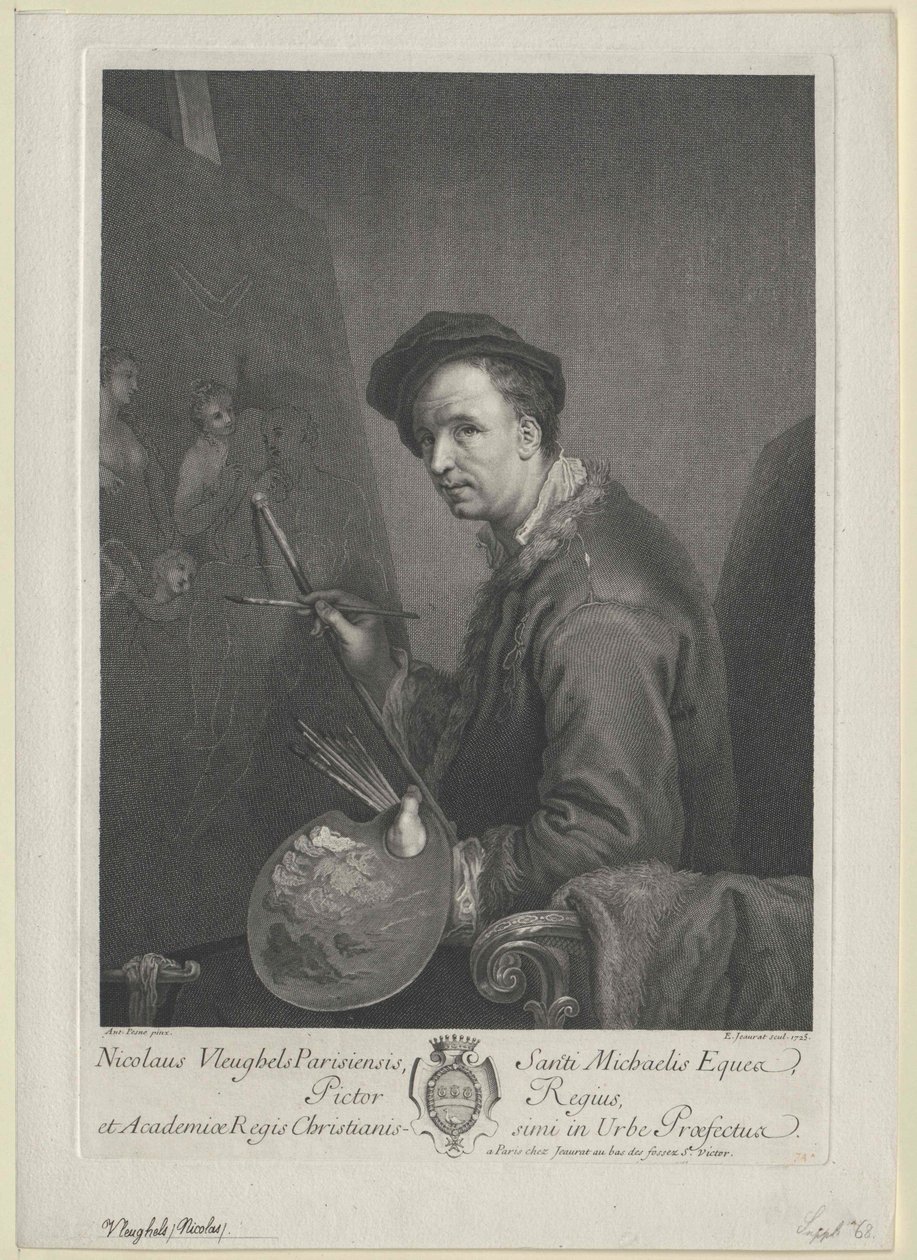 Nicolas Vleughels autorstwa Artist Unknown