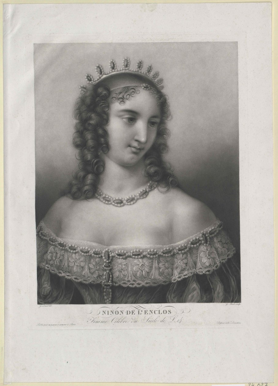 Ninon de Lenclos autorstwa Artist Unknown