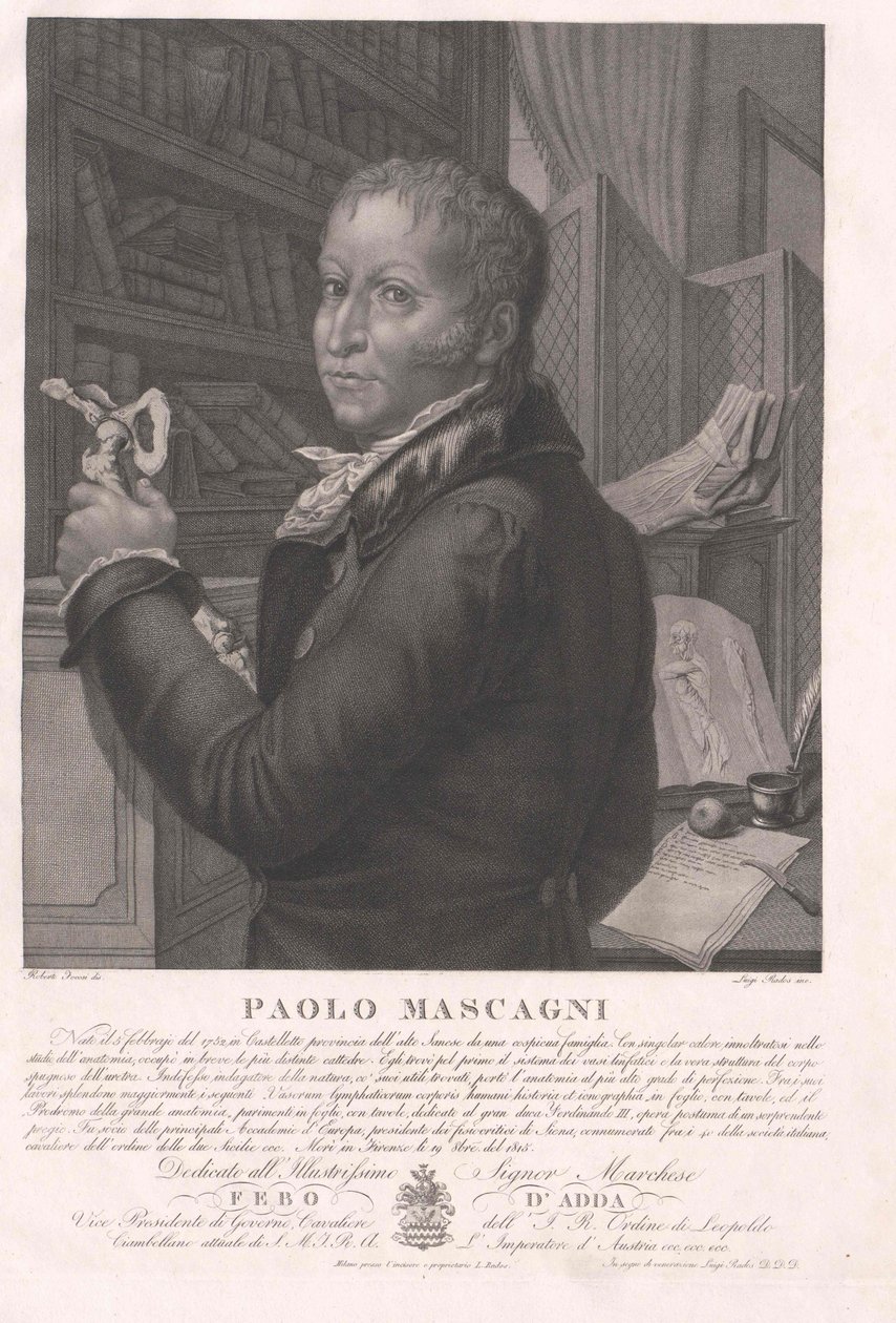 Paolo Mascagni autorstwa Artist Unknown
