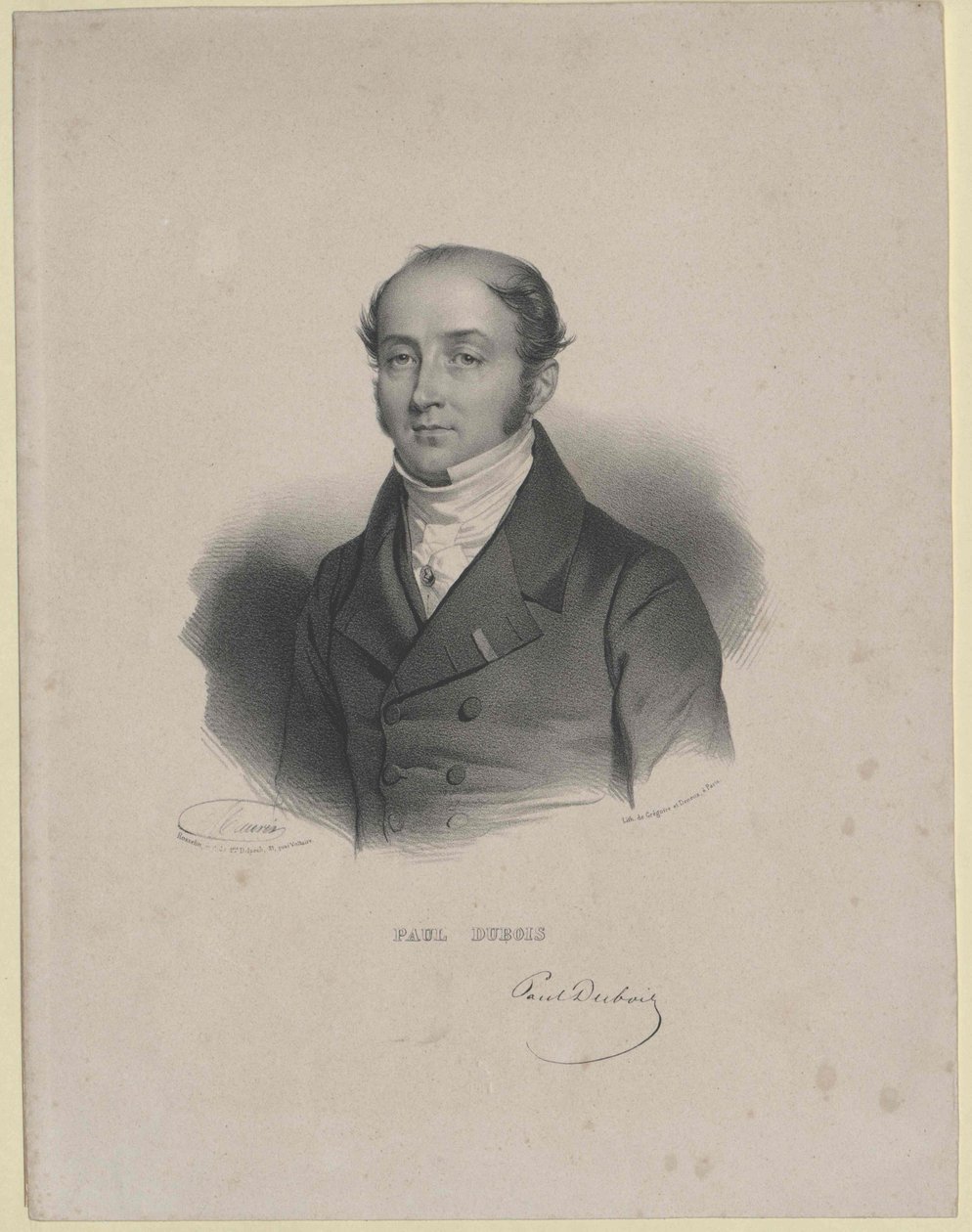 Paul Baron Dubois (druk) autorstwa Artist Unknown