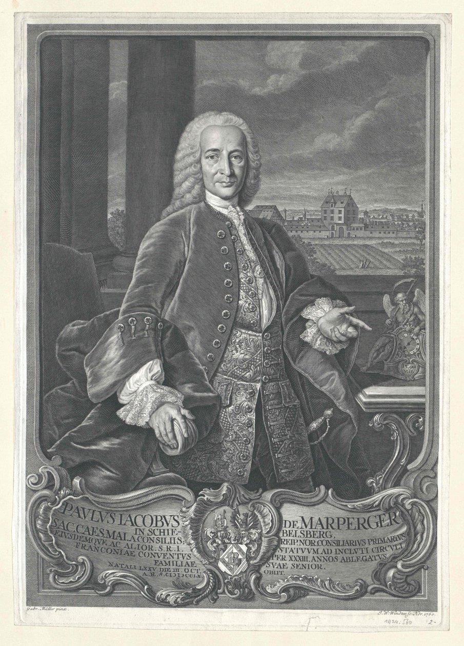 Paul Jakob von Marperger autorstwa Artist Unknown