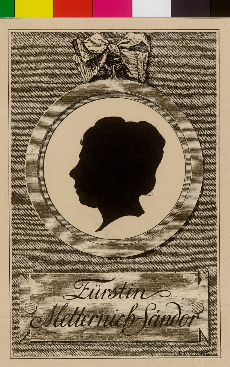Paulina hrabina Sandor von Slavnicza (druk) autorstwa Artist Unknown