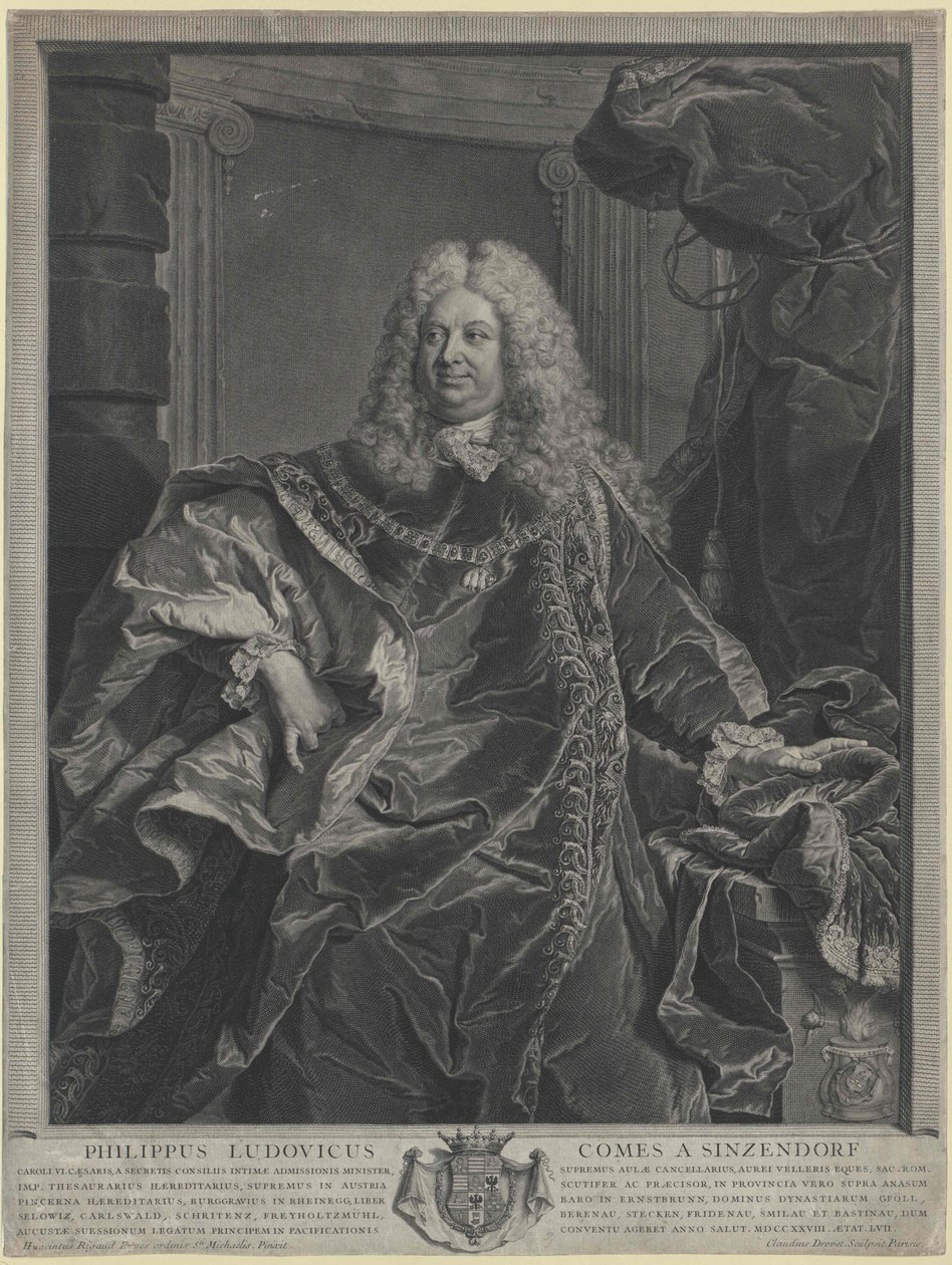 Philipp Ludwig hrabia Sinzendorf autorstwa Artist Unknown