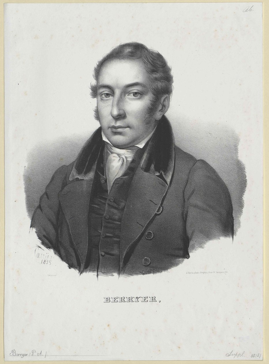 Pierre Antoine Berryer (druk) autorstwa Artist Unknown