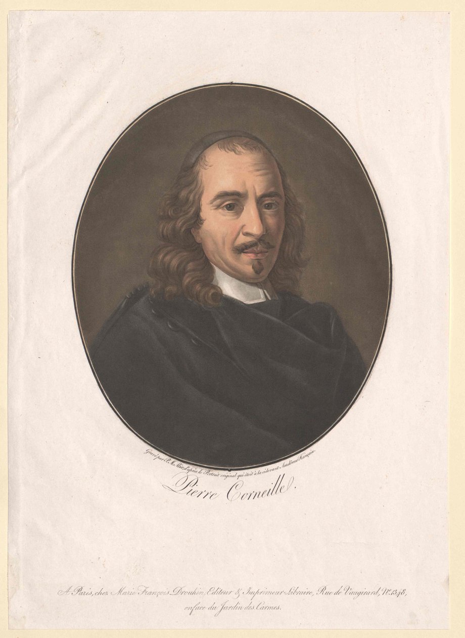 Pierre Corneille (druk) autorstwa Artist Unknown