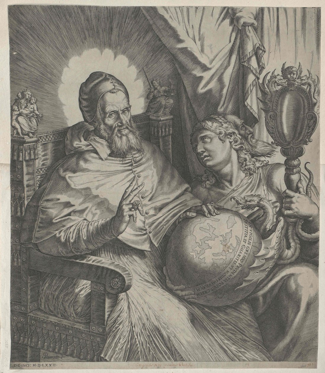 Papież Grzegorz XIII autorstwa Artist Unknown