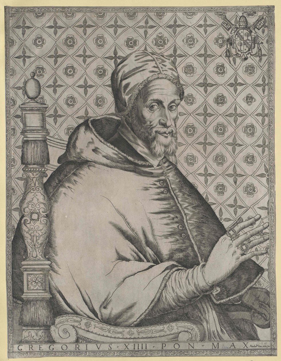 Papież Grzegorz XIV autorstwa Artist Unknown
