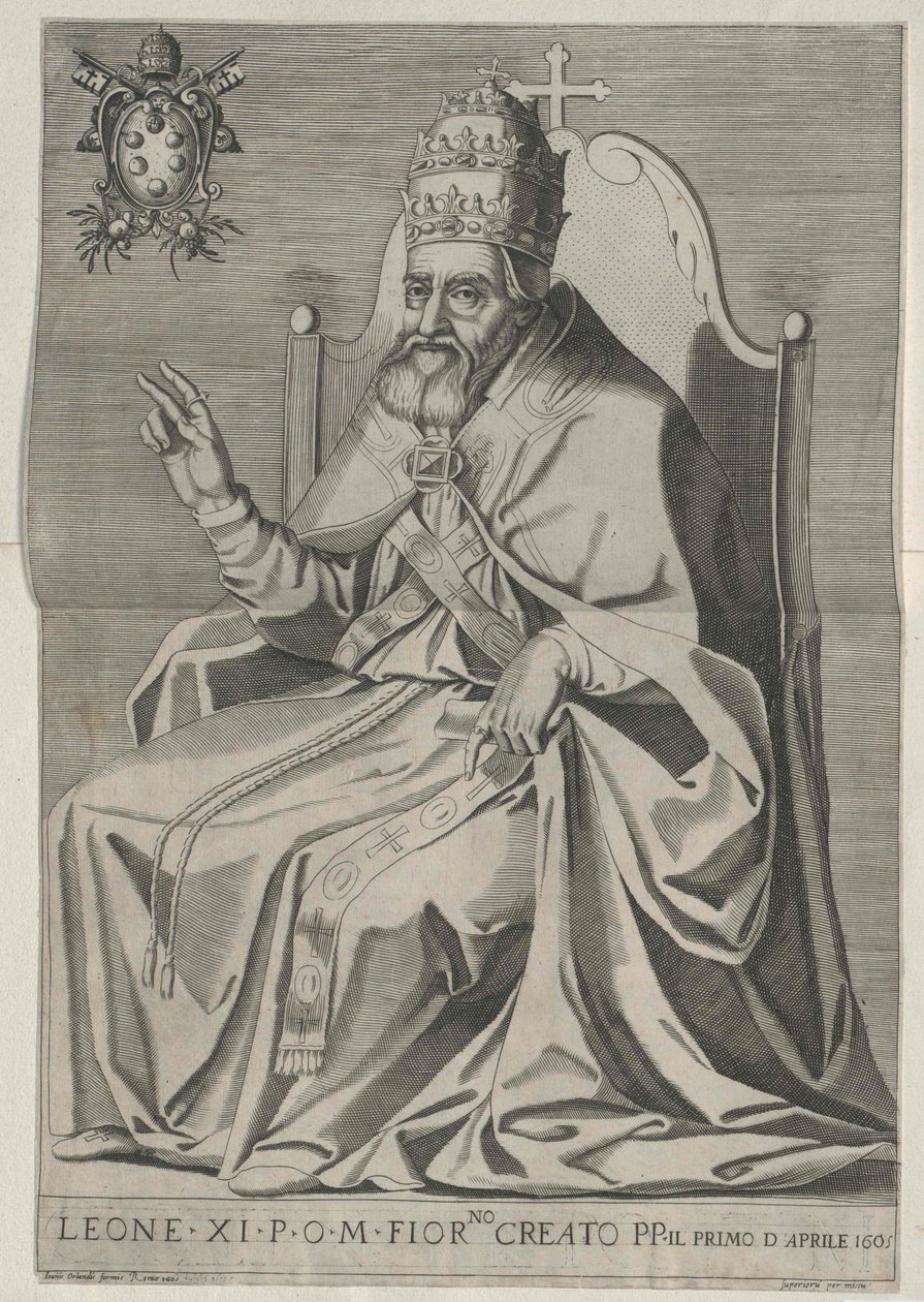 Papież Leon XI autorstwa Artist Unknown