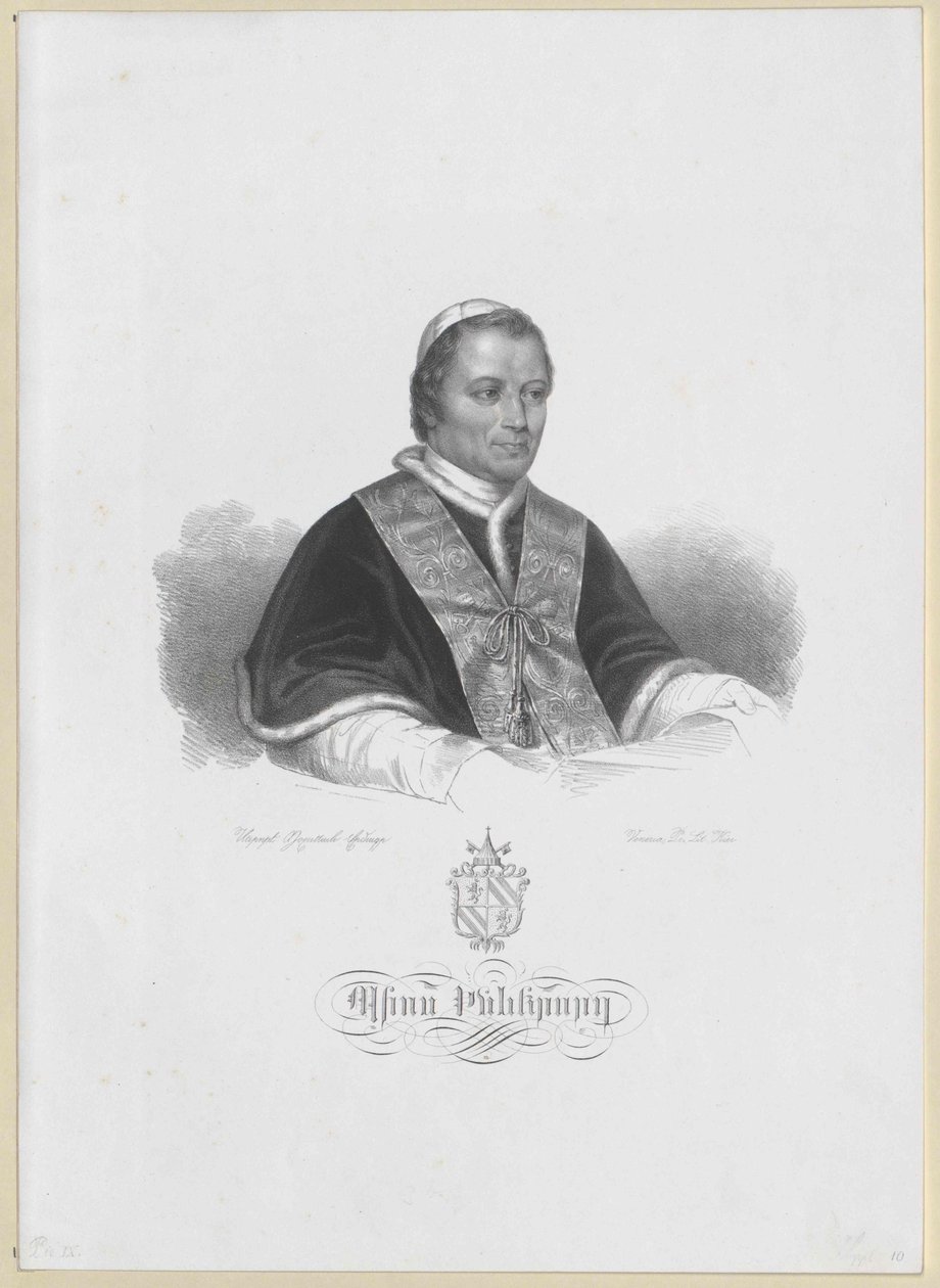 Papież Pius IX autorstwa Artist Unknown