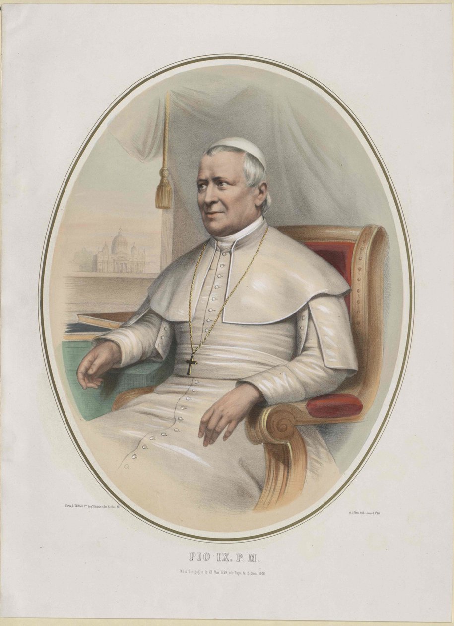 Papież Pius IX autorstwa Artist Unknown