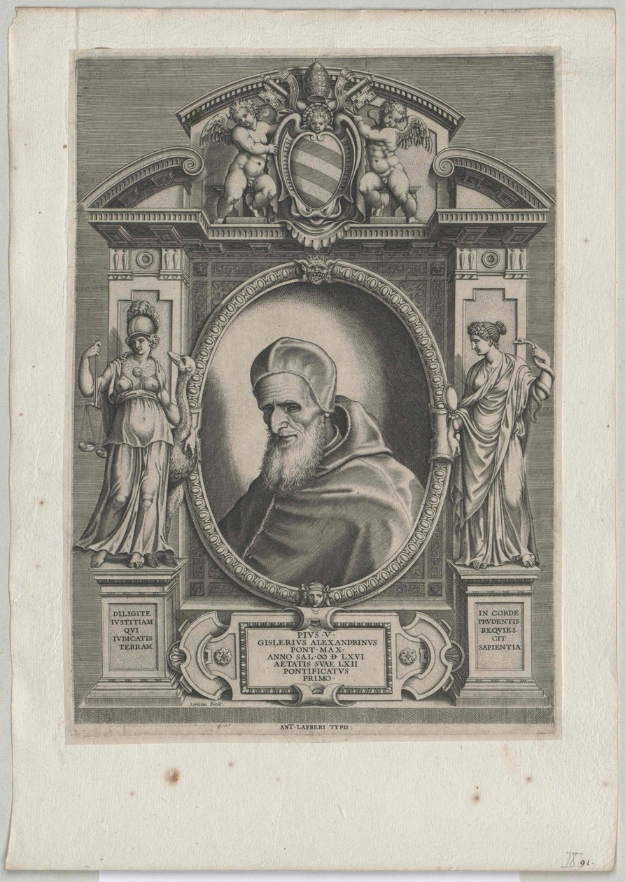 Papież Pius V autorstwa Artist Unknown