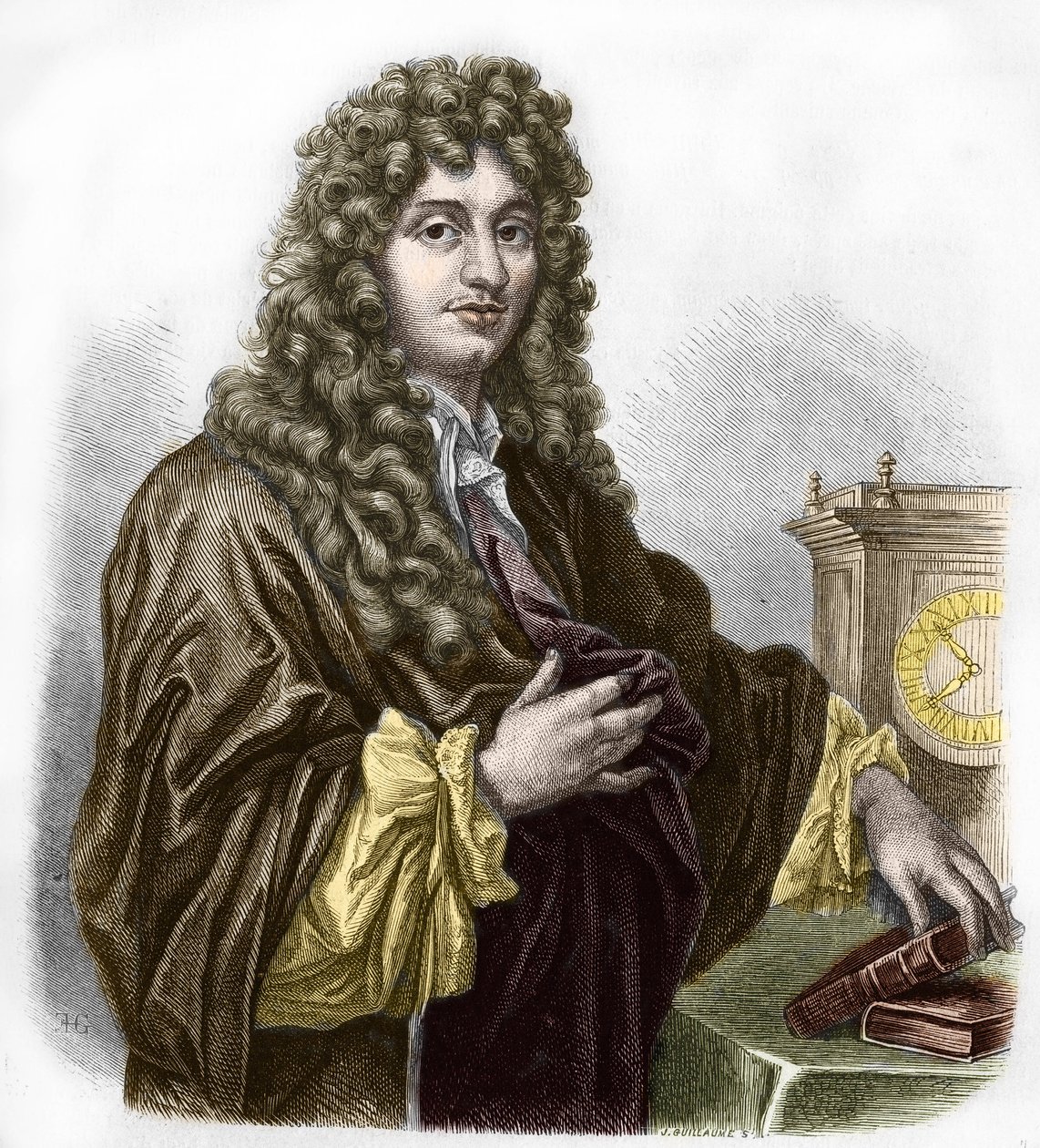 Portret Christiaana Huygensa, holenderskiego fizyka i matematyka autorstwa Artist Unknown