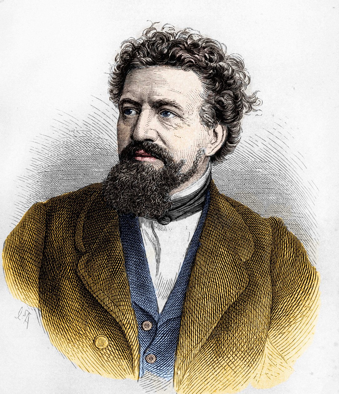 Portret Hermanna von Lingga . autorstwa Artist Unknown