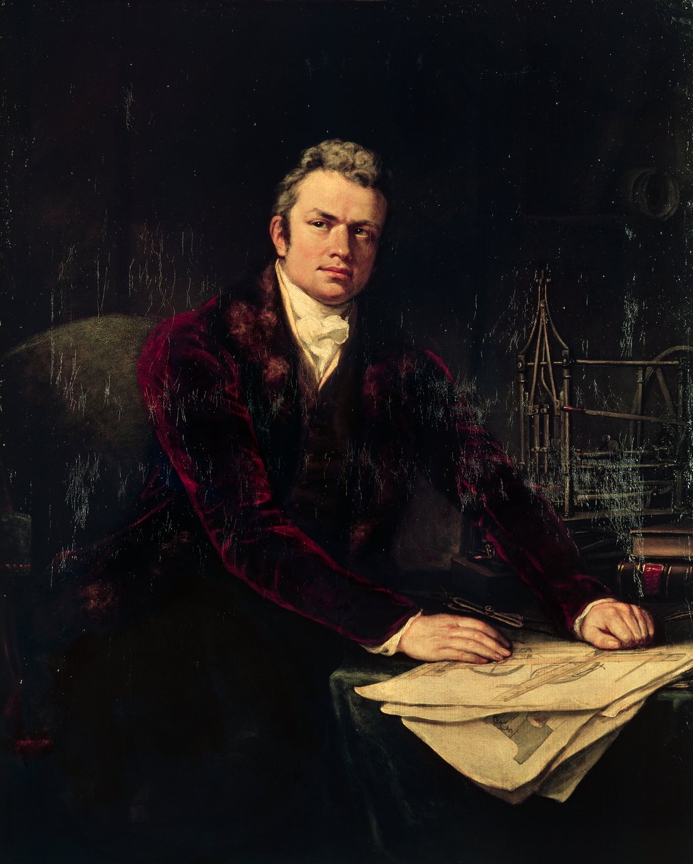 Portret Isambarda Kingdoma Brunela (Portsmouth autorstwa Artist Unknown