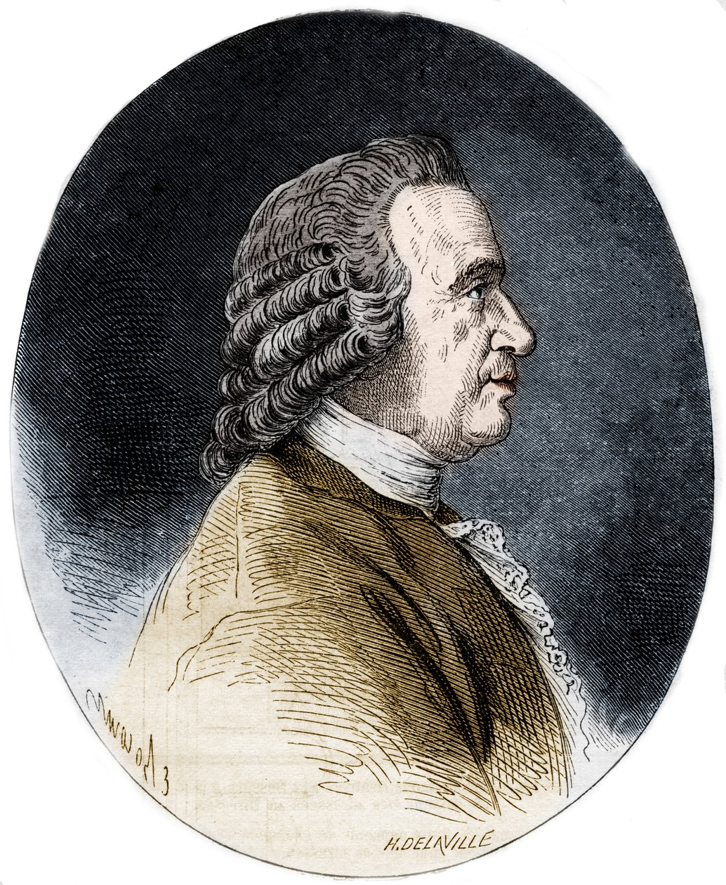 Portret Louisa Jeana Marie Daubentona, dit Daubenton, francuskiego przyrodnika. autorstwa Artist Unknown