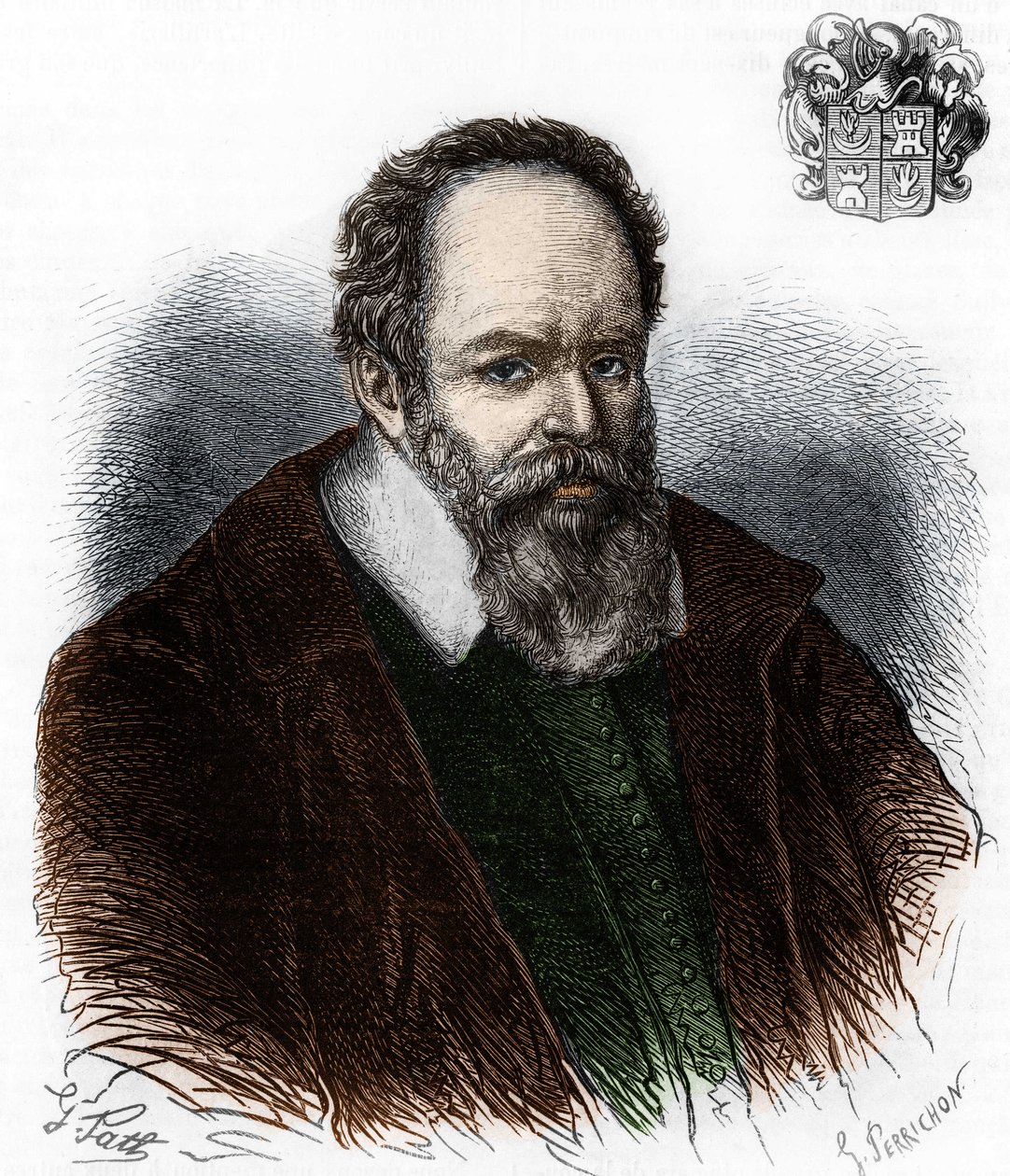 Portret Pierre Jeannin 1540-1622. Francuski sędzia. autorstwa Artist Unknown