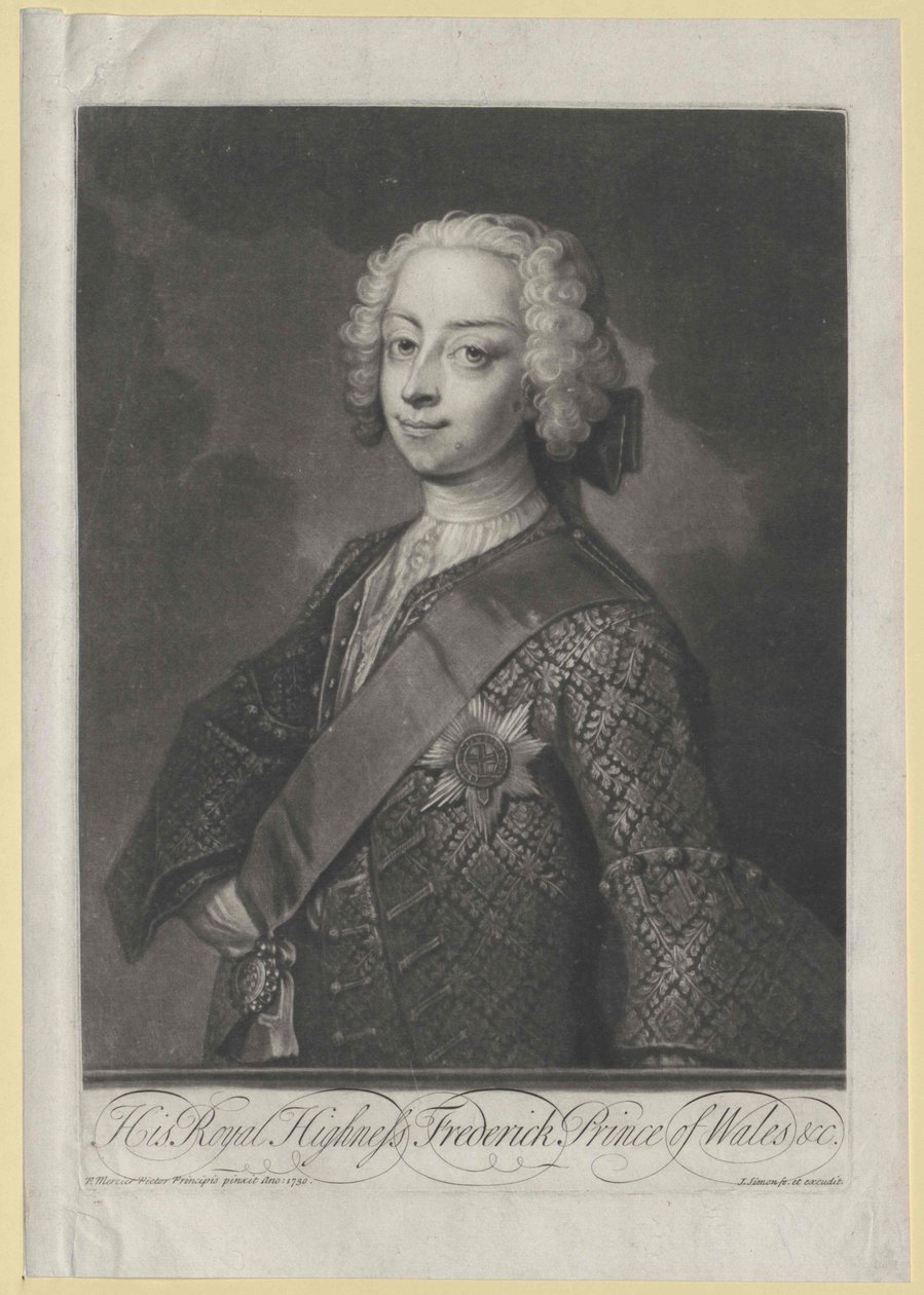 Książę Anglii Fryderyk Ludwik autorstwa Artist Unknown