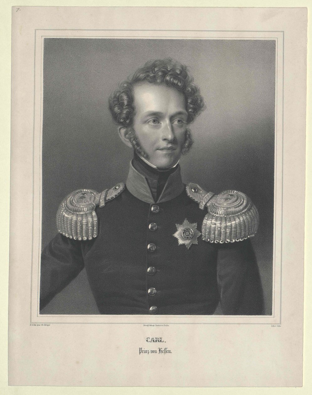 Książę Hesji i nad Renem Karl Wilhelm Ludwig autorstwa Artist Unknown