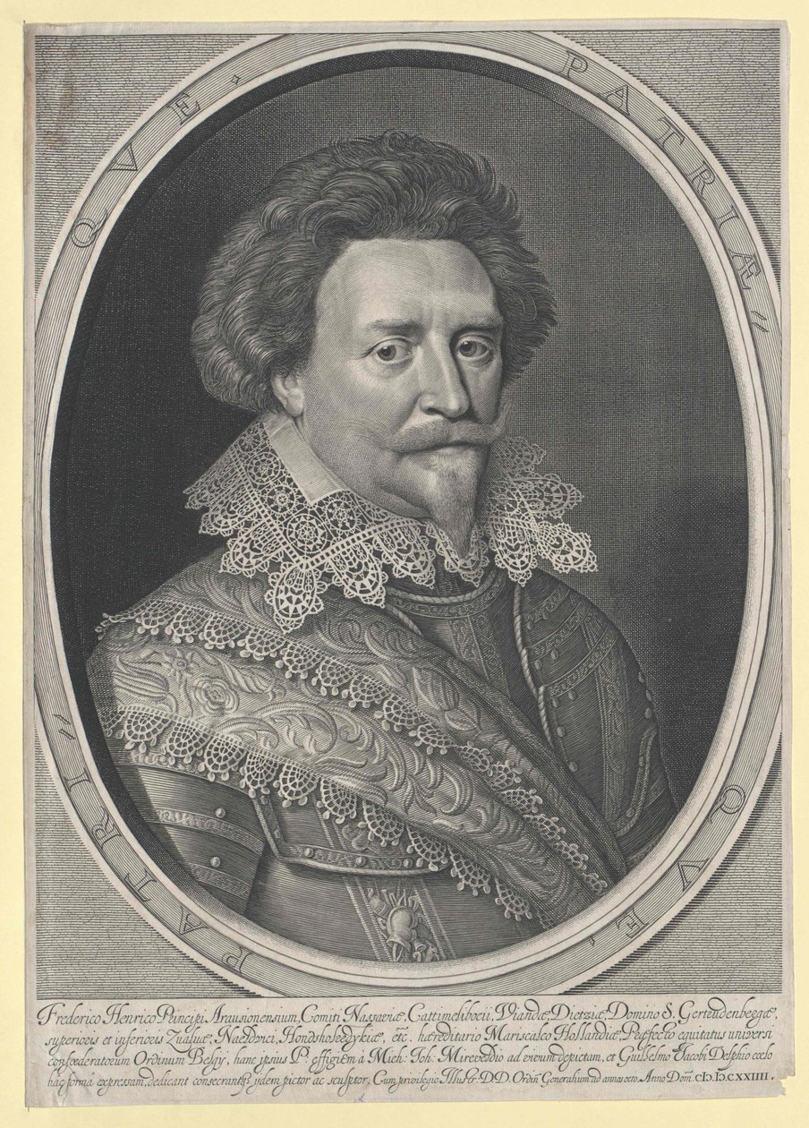 Książę Oranii Friedrich Heinrich autorstwa Artist Unknown