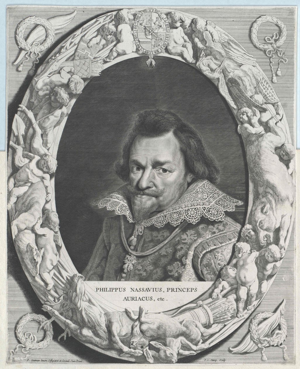 Książę Oranii Philipp Wilhelm (druk) autorstwa Artist Unknown