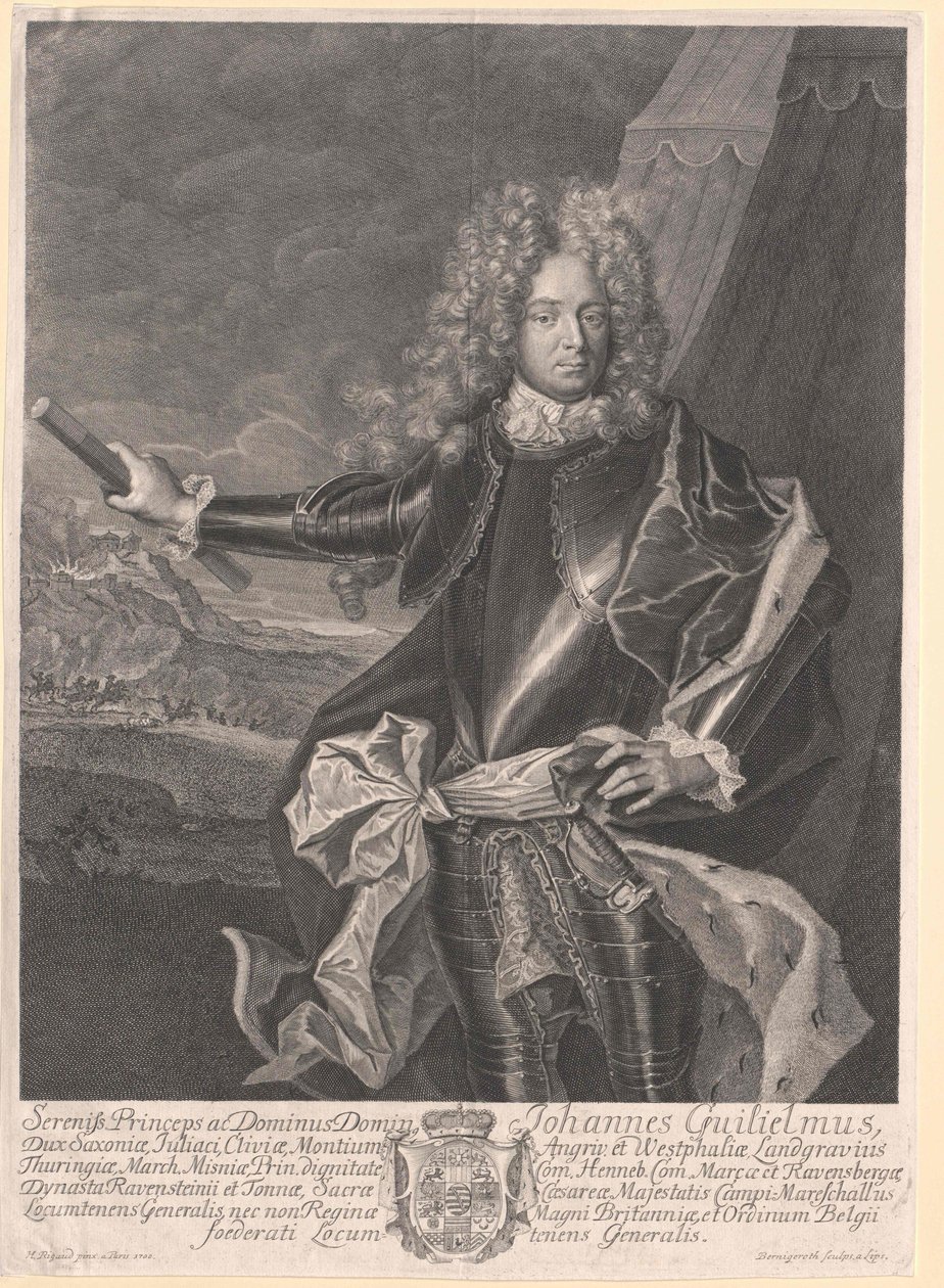 Książę Saksonii-Gotha Johann Wilhelm autorstwa Artist Unknown