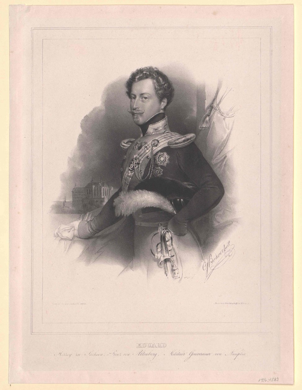 Książę Saksonii Altenburg Eduard autorstwa Artist Unknown