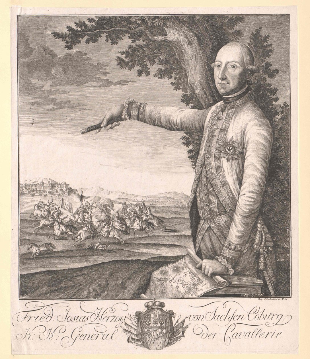 Książę Saksonii Coburg-Saalfeld (1737-1815) Frederick Josiah autorstwa Artist Unknown
