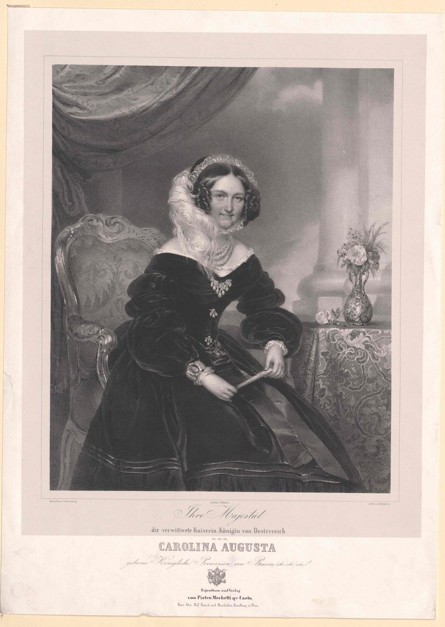Księżniczka Bawarii (1792-1873) Karolina autorstwa Artist Unknown