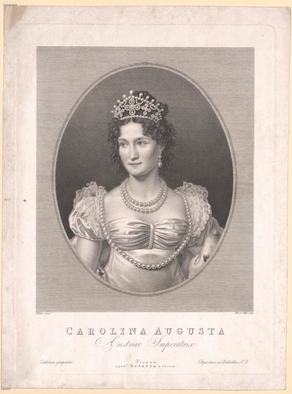 Księżniczka Bawarii (1792-1873) Karolina autorstwa Artist Unknown