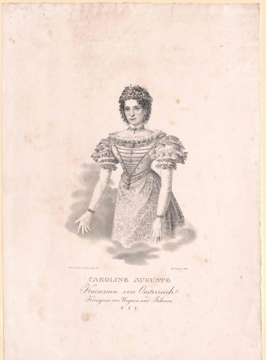 Księżniczka Bawarii (1792-1873) Karolina autorstwa Artist Unknown