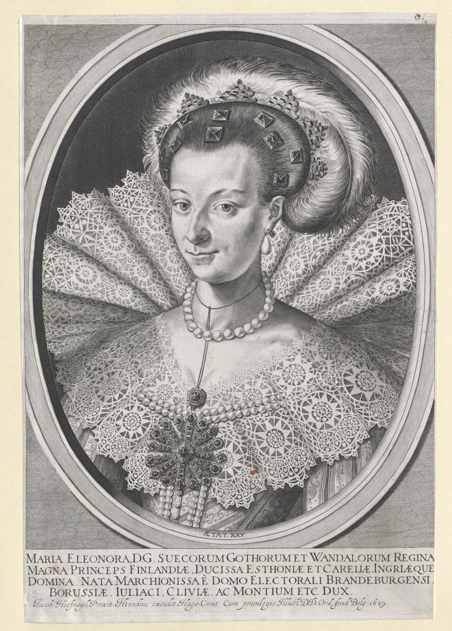 Księżniczka brandenburska Maria Eleonora autorstwa Artist Unknown