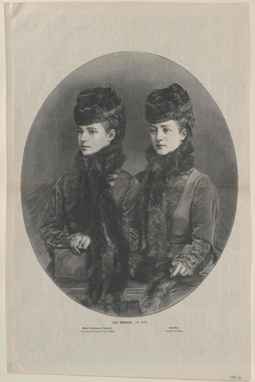 Księżniczka Danii Aleksandra autorstwa Artist Unknown